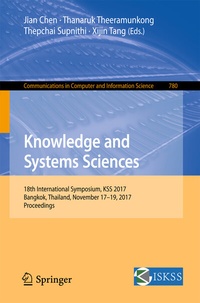 Enlarge image Cover: Knowledge and Systems Sciences - Springer