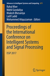 Enlarge image Cover: Proceedings of the International Conference on Intelligent Systems and Signal Processing - Springer