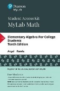 Abbildung von: Mylab Math with Pearson Etext -- 24 Month Standalone Access Card -- For Elementary Algebra for College Students - Pearson