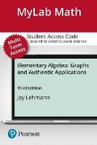 Abbildung von: Mylab Math with Pearson Etext -- 24 Month Standalone Access Card -- For Elementary Algebra - Pearson