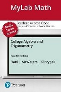 Enlarge image Cover: Mylab Math with Pearson Etext -- 24-Month Standalone Access Card -- For College Algebra and Trigonometry - Pearson