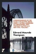 Cover: Correspondence of the Family of Hatton - Trieste Publishing