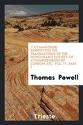 Cover: Y Cymmrodor - Trieste Publishing