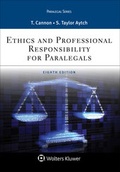 Cover: Ethics and Professional Responsibility for Paralegals - Wolters Kluwer Law & Business