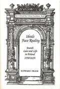 Cover: Ideals Face Reality - Hebrew Union College Press,U.S.