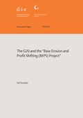 Cover: The G20 and the "Base Erosion and Profit Shifting (BEPS) Project" - German Institute of Development and Sustainability (IDOS) gGmbH