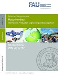 Cover: Studienf&uuml;hrer Maschinenbau und International Production Engineering and Management WS 2017/18 - FAU Uni Erlangen, Maschinenbau