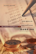 Cover: Microeconomics of Banking, second edition - MIT Press
