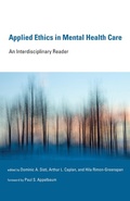 Cover: Applied Ethics in Mental Health Care - MIT Press