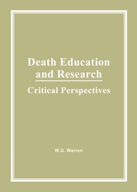 Enlarge image Cover: Death Education and Research - Routledge