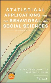 Enlarge image Cover: Statistical Applications for the Behavioral and Social Sciences - Wiley
