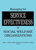 Cover: Managing for Service Effectiveness in Social Welfare Organizations - Routledge