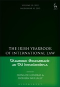 Cover: The Irish Yearbook of International Law, Volume 10, 2015 - Hart Publishing