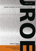 Cover: Journal of Research on Organization in Education - Information Age Publishing
