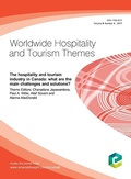 Cover: hospitality and tourism industry in Canada - Emerald Publishing Limited