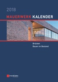 Cover: Mauerwerk-Kalender / Mauerwerk-Kalender 2018 - Ernst & Sohn