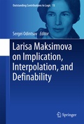 Cover: Larisa Maksimova on Implication, Interpolation, and Definability - Springer