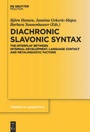 Cover: Diachronic Slavonic Syntax - De Gruyter Mouton