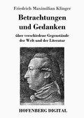 Cover: Betrachtungen und Gedanken - Hofenberg