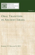 Cover: Oral Tradition in Ancient Israel - Wipf & Stock Publishers