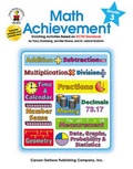 Cover: Math Achievement, Grade 3 - Carson Dellosa Education