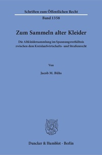 Abbildung von: Zum Sammeln alter Kleider. - Duncker & Humblot
