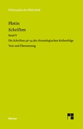 Cover: Schriften. Band V - Meiner