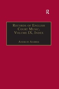 Cover: Records of English Court Music - Routledge