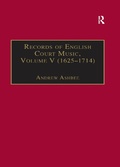 Cover: Records of English Court Music - Routledge