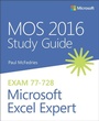 Cover: MOS 2016 Study Guide for Microsoft Excel Expert - Microsoft Press