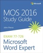 Cover: MOS 2016 Study Guide for Microsoft Word Expert - Microsoft Press