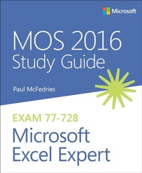 Abbildung von: MOS 2016 Study Guide for Microsoft Excel Expert - Microsoft Press