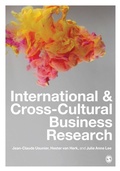 Cover: International and Cross-Cultural Business Research - SAGE Publications Ltd