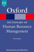 Cover: A Dictionary of Human Resource Management - OUP eBook