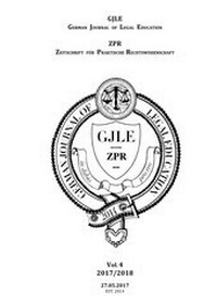 Abbildung von: German Journal of Legal Education - 2017 / 2018 - Vol. 4 - epubli