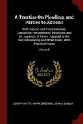 Cover: A Treatise on Pleading, and Parties to Actions - Andesite Press