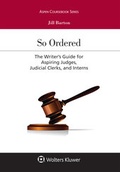 Cover: So Ordered - Wolters Kluwer Law & Business