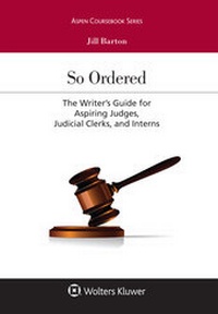 Enlarge image Cover: So Ordered - Wolters Kluwer Law & Business