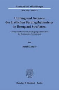 Abbildung von: Umfang und Grenzen des ärztlichen Berufsgeheimnisses in Bezug auf Straftaten - fibre