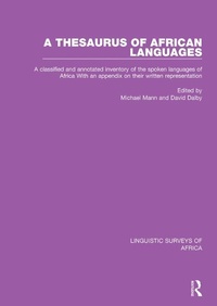 Abbildung von: A Thesaurus of African Languages - Routledge