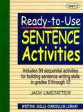 Cover: Ready-to-Use Sentence Activities - Centre for Applied Research in Education