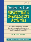 Cover: Ready-to-Use Prewriting and Organization Activities - Jossey-Bass