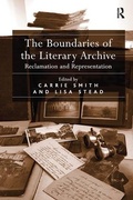 Cover: The Boundaries of the Literary Archive - Routledge