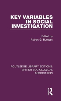Enlarge image Cover: Key Variables in Social Investigation - Routledge