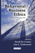 Cover: Behavioral Business Ethics - Routledge