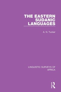 Abbildung von: The Eastern Sudanic Languages - Routledge