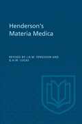 Cover: Henderson's Materia Medica - University of Toronto Press
