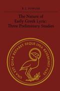 Cover: The Nature of Early Greek Lyric - University of Toronto Press