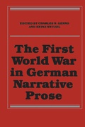 Cover: The First World War in German Narrative Prose - University of Toronto Press
