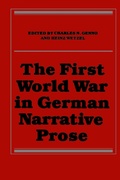 Cover: The First World War in German Narrative Prose - University of Toronto Press